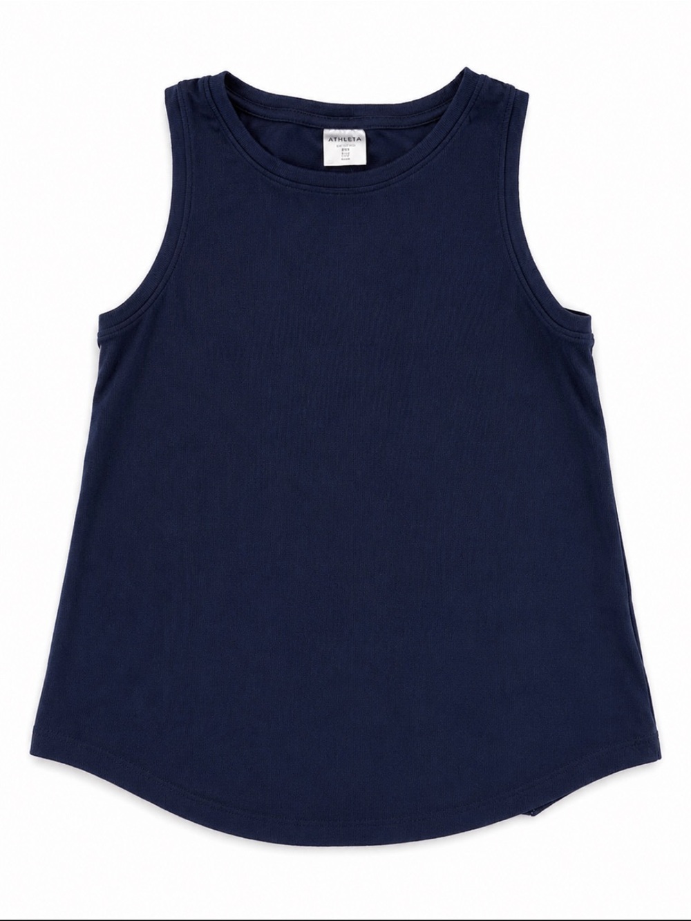 Athleta Ribbed Tank Top Navy Blue XXS Sleeveless Athletic Lifestyle keyhole back